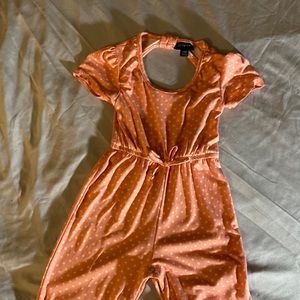 Girls 1 piece jumper with gathered waist. Never worn